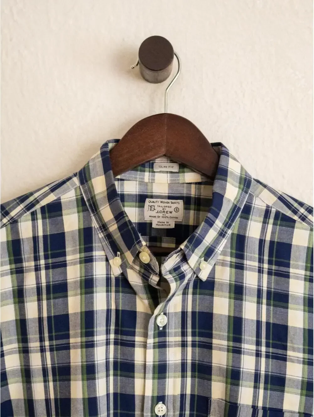 J.Crew Slim Fit Plaid Button Down Shirt Men’s Small